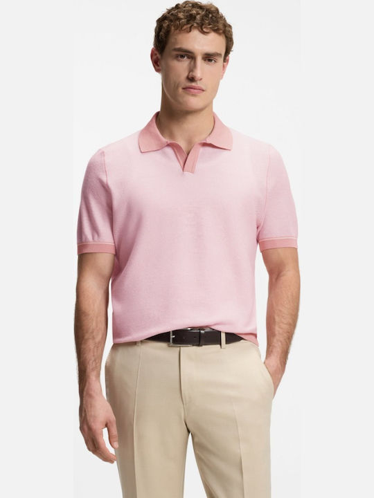 Boss Polo Blouse Short Sleeve Pink