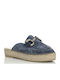 Mules with Heel in Blue Colour