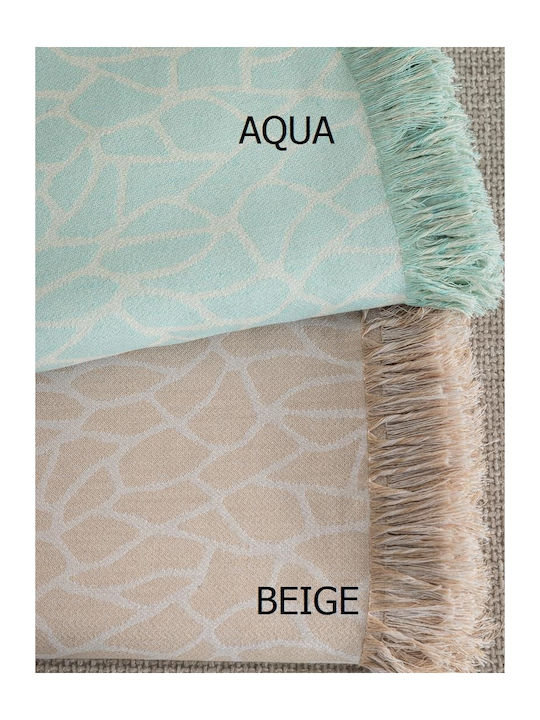 Palamaiki Mena Armchair Throw 180x180cm Aqua
