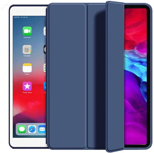 Slim Pd Smart Tri-fold Cover Hq Pen Case Samsung Tab S7 Plus S8 Plus S9 Plus S7 Fe S9 Fe Plus Dark Blue Case