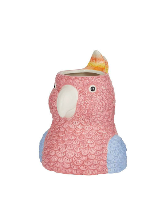 Butlers Decorative Vase Ceramic Parrot Pink 17x18xHeight 22cm