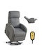Relax Sessel Hellgrau 63x86x101,5cm