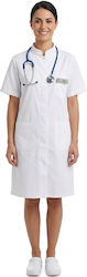 Meditex Female Medical Dressing Gown White