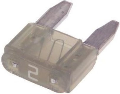 Gbc 25.2650.02 Mini Fuse 2A 32V Grey 5 Pieces