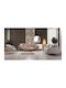 Stewehome Seturi Mobila Living Asya Canapea 3 Locuri & Canapea 3 Locuri & Fotoliu Textură Moale Bej Maro 230x85x85 Cm