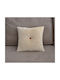 Homexpert Sofa-Kissen aus Samt Beige 40x40cm