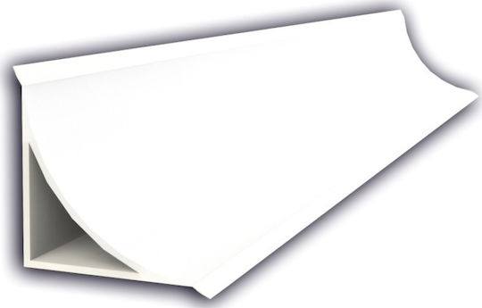 Joint Cover Profile Inner Corners 30mmx30mmx2.5m Pvc White 30x30mm