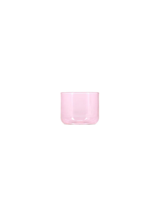 Fizz Set Water Glasses Made of Glass in Pink Color 4 Pieces