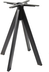 Varossi Βάση Τραπεζιού Μεταλλική Μαύρο 60x60x72cm Varossi Βάση Τραπεζιού Μεταλλική Μαύρο 60x60x72cm