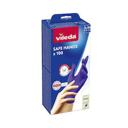 Vileda Γάντια Καθαριότητας Safe Hands Νιτριλίου Small Vileda Γάντια Καθαριότητας Safe Hands Νιτριλίου Small