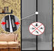 Pet Friendly Mosquito Net Door with Velcro with Magnetic Clasp Made of Black Aluminum 230x120cm 28002MKC50BK