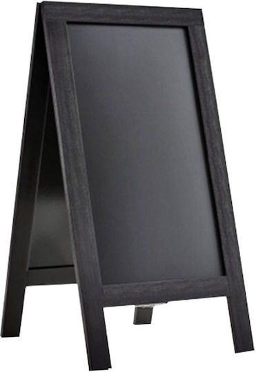 Dianomiki Menu Holder with Wooden Cover in Black Color cm