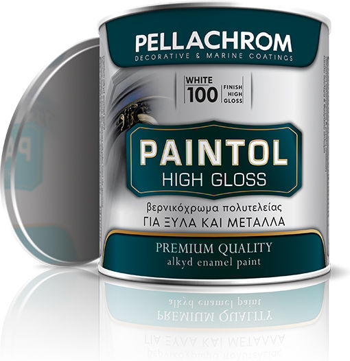 Pellachrom Βερνικόχρωμα 0.35lt Λευκο Γυαλιστερό