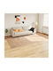vidaXL Non-Slip Rectangular Yellow Rug 150x230cm