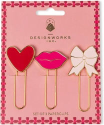 Σετ Συνδετήρες Love 3τμχ Designworks Ink
