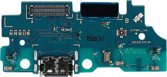 Clappio Usb-C Заряден Конектор Galaxy A17 4G Вграден Микрофон Зелен
