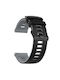 Λουράκι Silicone Dual Color Xiaomi Watch 5 Black Grey