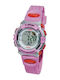 Digital Women's Watch 35mm Battery with Pink Rubber Strap