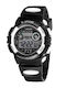 Digital Kids Watch 37mm Black with Rubber Strap