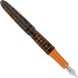 Diplomat Πένα Γραφής Medium 0.8mm Γκρι με Μαύρο Μελάνι