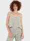 Women's Cotton Sleeveless Top Beige
