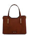 Olimpia Leather Women's Tote Handbag Brown