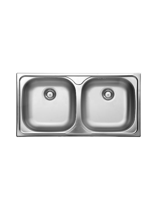 Deante Drop-In Küchenspüle Inox M43,5xP78cm Graue