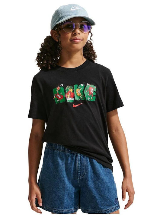 Nike Παιδικό T-shirt Μαύρο Sportswear