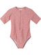 Tutete Kids One-Piece Swimwear With Long Sleeve Pink Whale