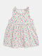 Girls Sleeveless Multicolour Dress
