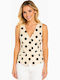 Beige Women's Vest SS-J172685-3P1-26VE-Beige