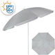 Folding Beach Umbrella Diameter 1.8m With UV Protection Black