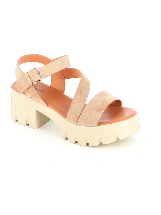 B-Soft B-Soft Damen Sandalen Beige