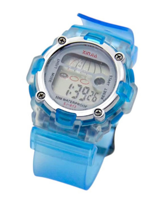 Digital Womens Watch 40mm Battery with Blue Rub...