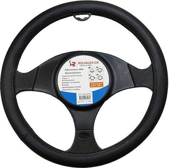 Car Steering Wheel Cover with Diameter 37-39cm Synthetic