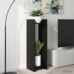 vidaXL Wooden Black Plant Tower 30x30x100 cm
