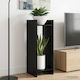 vidaXL Holz Pflanzenturm Schwarz 30x30x80cm