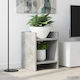 vidaXL Wooden Gray Plant Towers 30x30x40cm 2 Pi...