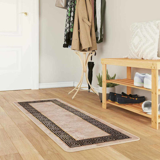 vidaXL Marsa Non-Slip Rectangular Black Rug 50x100cm