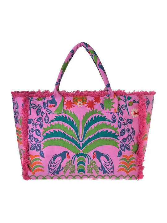 Ble Resort Collection Fabric Pink Beach Bag