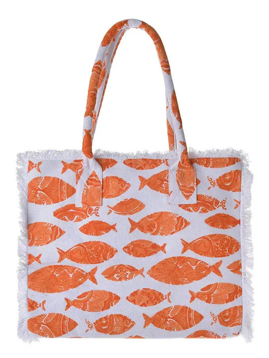 Ble Resort Collection Fabric Orange Beach Bag