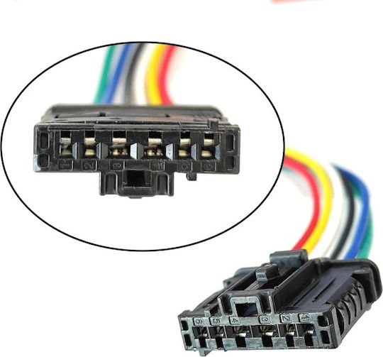 Mufă Stop Spate 6 Pini Conector Cu Fire Precablate 1606248780 Citroen Peugeot 206 207 208 301 307 308 508 1007 2008 Expert Partner