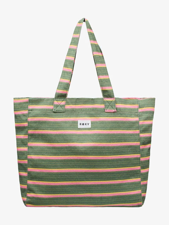 Roxy Fabric Beach Bag Green