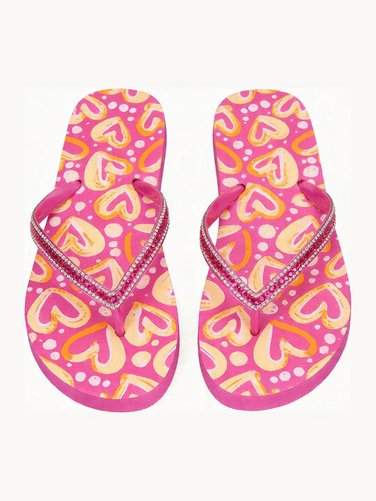 Jomix Flip Flops in Fuchsia Colour