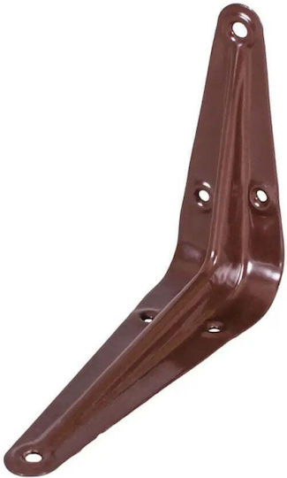 Amig Metal Corner Shelf in Brown Colour