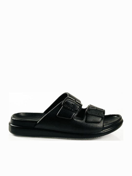Parex Flip Flops In Sandal Style In Black Colour