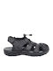 Leather Men's Sandals in Black Color