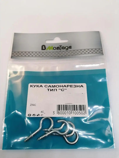 Self-tapping Hook Type C 3x10 6pcs Bm
