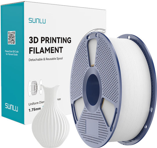 Sunlu PLA 3D Drucker Filament 1,75mm Weiß 1kg