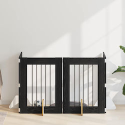 vidaXL Wooden Dog Divider with 4 Panels 241x34x...